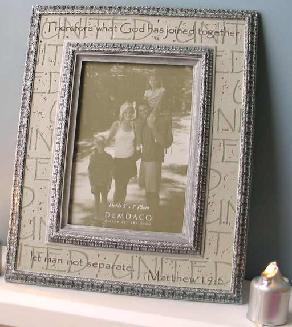 What God Has Joined - 5 x 7 Christian Photo Frame