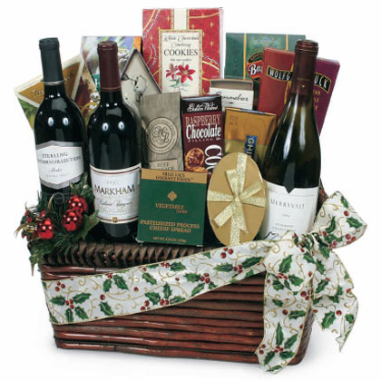 Deluxe Vintner's Gift Basket