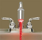April Fools Gifts - Temperature Controlled Red/Blue LED Faucet Light