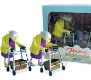 April Fools Gifts - Wind Up Racing Grannies