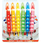 Colored Flame Smokeless Birthday Candles
