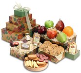 Heartfelt Satisfaction Fruit and Gourmet Gift Tower