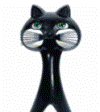  Blinking Eyes Animated Cat Clock