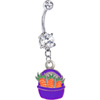 Easter Gifts-Easter Carrot Basket Belly Ring