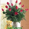 Bear with Roses - JustFlowers.com