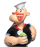 Popeye Rubber Duck
