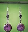 Gifts for Mother In Law - Midnight Purple Dangle Earrings