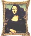 Giggling Mona Lisa Pillow