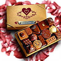 Chocolate Box With I Love You Engraved