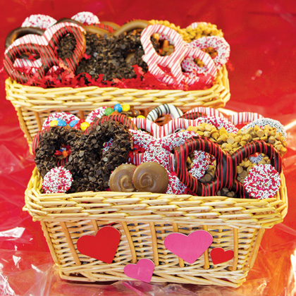 Valentine's Pretzel Basket